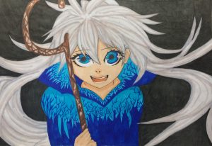 Jack frost genderbend,(First drawing with new markers) drawn in 2014